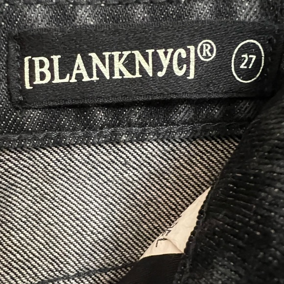 BLANKNYC Zipper Detail Black Madison Crop Pants Size 27 - Picture 3 of 13